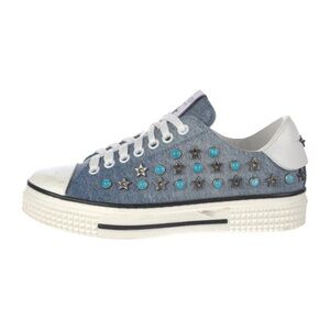 Valentino shoes Star Studded Denim Sneakers size  37 1/2